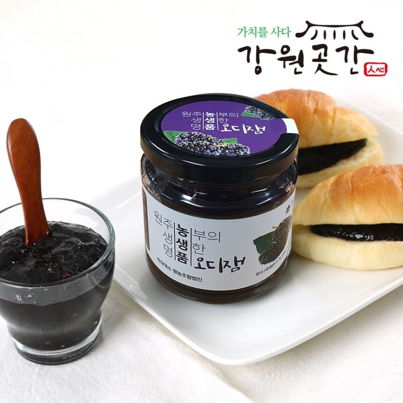 원주 치악산 명품 수제 오디잼 복숭아잼 280g x 3병 - 강원곳간.com