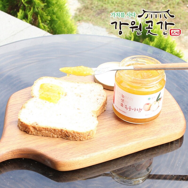 원주 치악산 명품 수제 오디잼 복숭아잼 280g x 3병 - 강원곳간.com