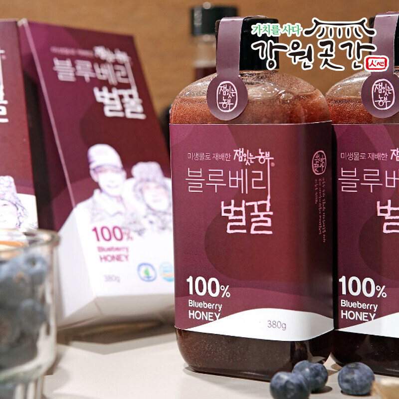 강원도 정선 블루베리 벌꿀 380g - 강원곳간.com