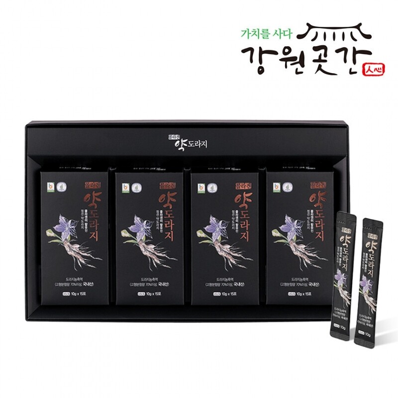 [정선]콜라겐 약도라지 스틱 선물 세트 10g×60포, 600g - 강원곳간.com