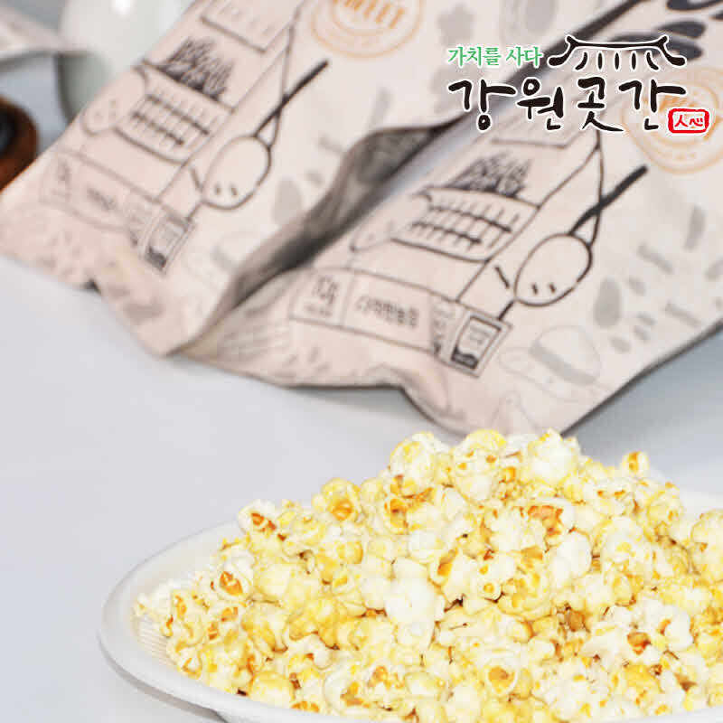 [원주] Non GMO 국내산 무농약 옥수수 조정치 수제 팝콘 - 강원곳간.com