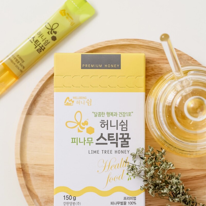 강원양봉 허니쉼 국산꿀 스틱꿀 15g 30포 (아카시아꿀, 피나무꿀, 야생화꿀) - 강원곳간.com