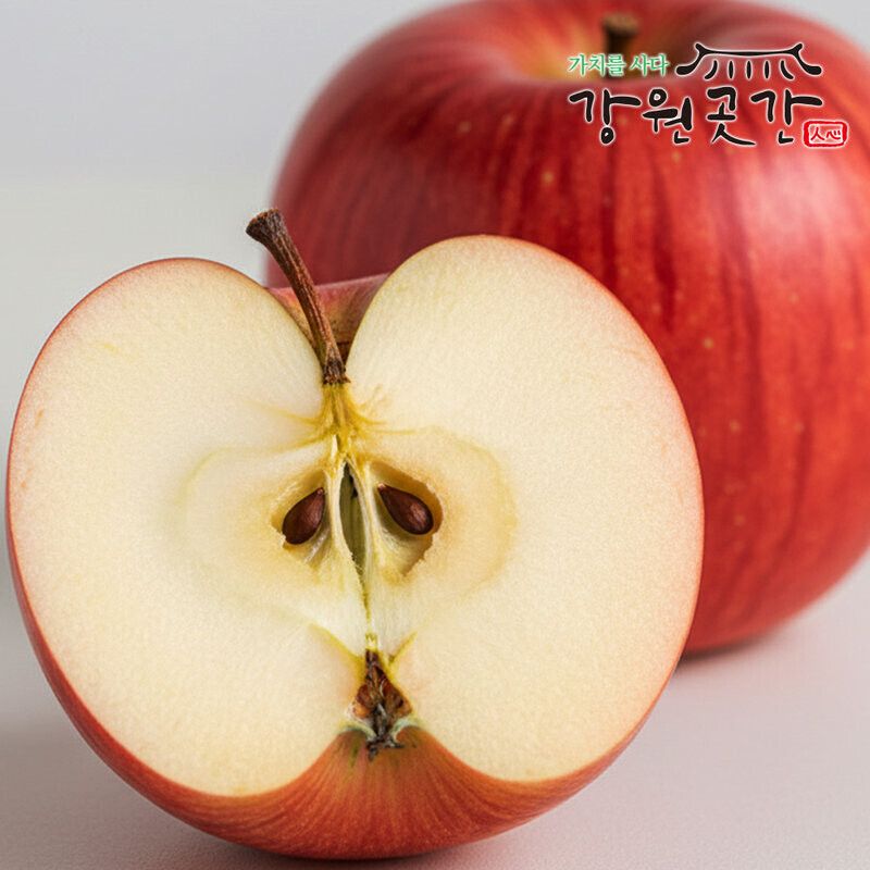 정선 백석폭포 맛성비 햇 사과(홍로,아리수,후브락스 부사) - 강원곳간.com