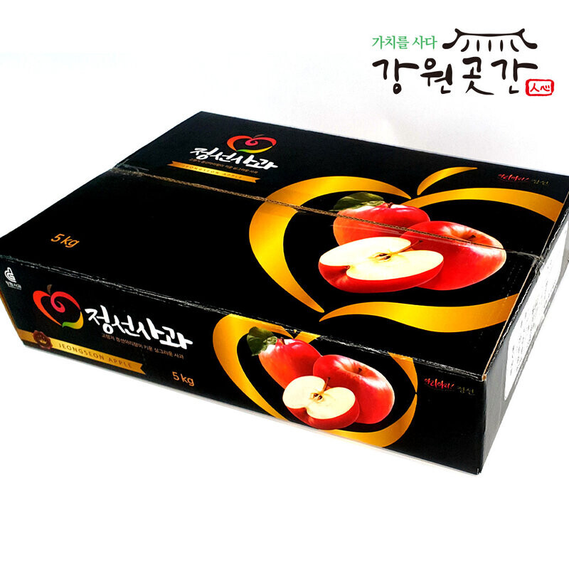 정선 백석폭포 맛성비 햇 사과(홍로,아리수,후브락스 부사) - 강원곳간.com